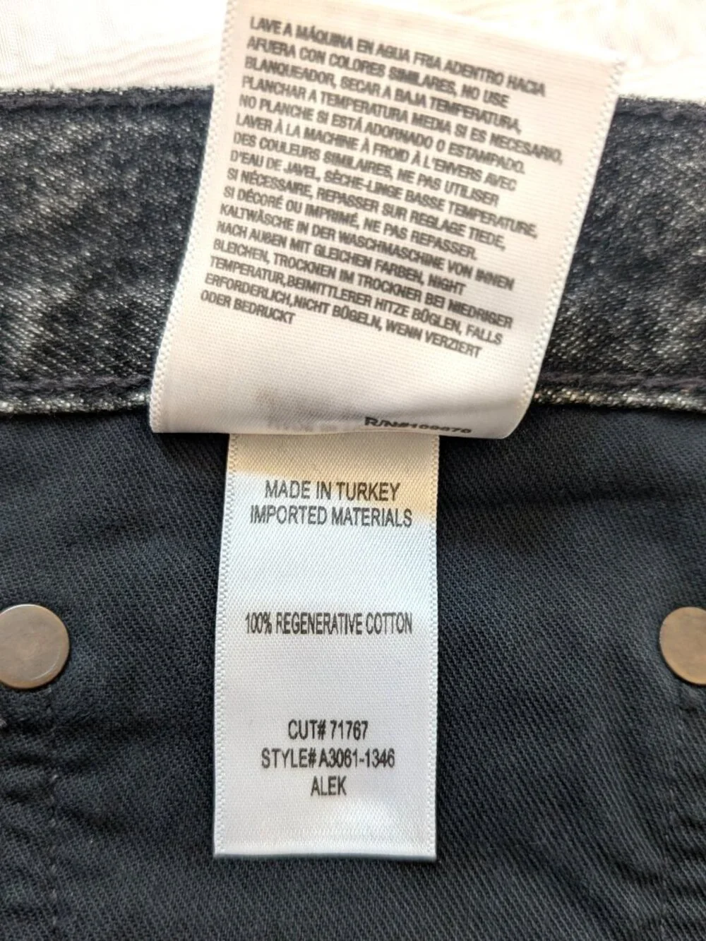 AGOLDE Alek Mini Skirt Women’s Tagged 29 / US 8 Ditch Black Denim NWT $168